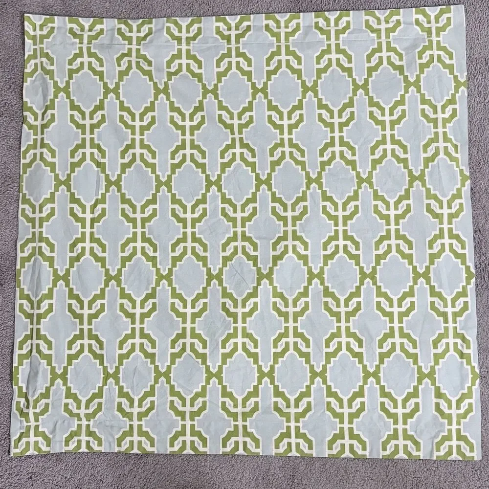 Pottery Barn Shay Trellis FULL QUEEN Duvet and Euro Shams